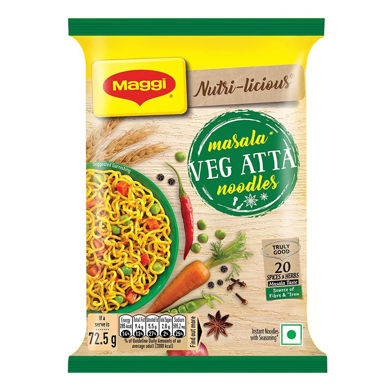 Maggi Veg Atta Instant Noodles 72.5g
