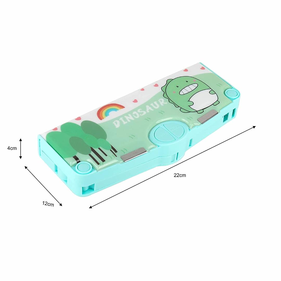 Magnetic Multifunctional Pencil Box for Kids with Space Theme