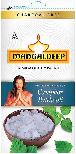 Mangaldeep Camphor Patchouli Agarbatti : 120 g (60g*2packs inside)