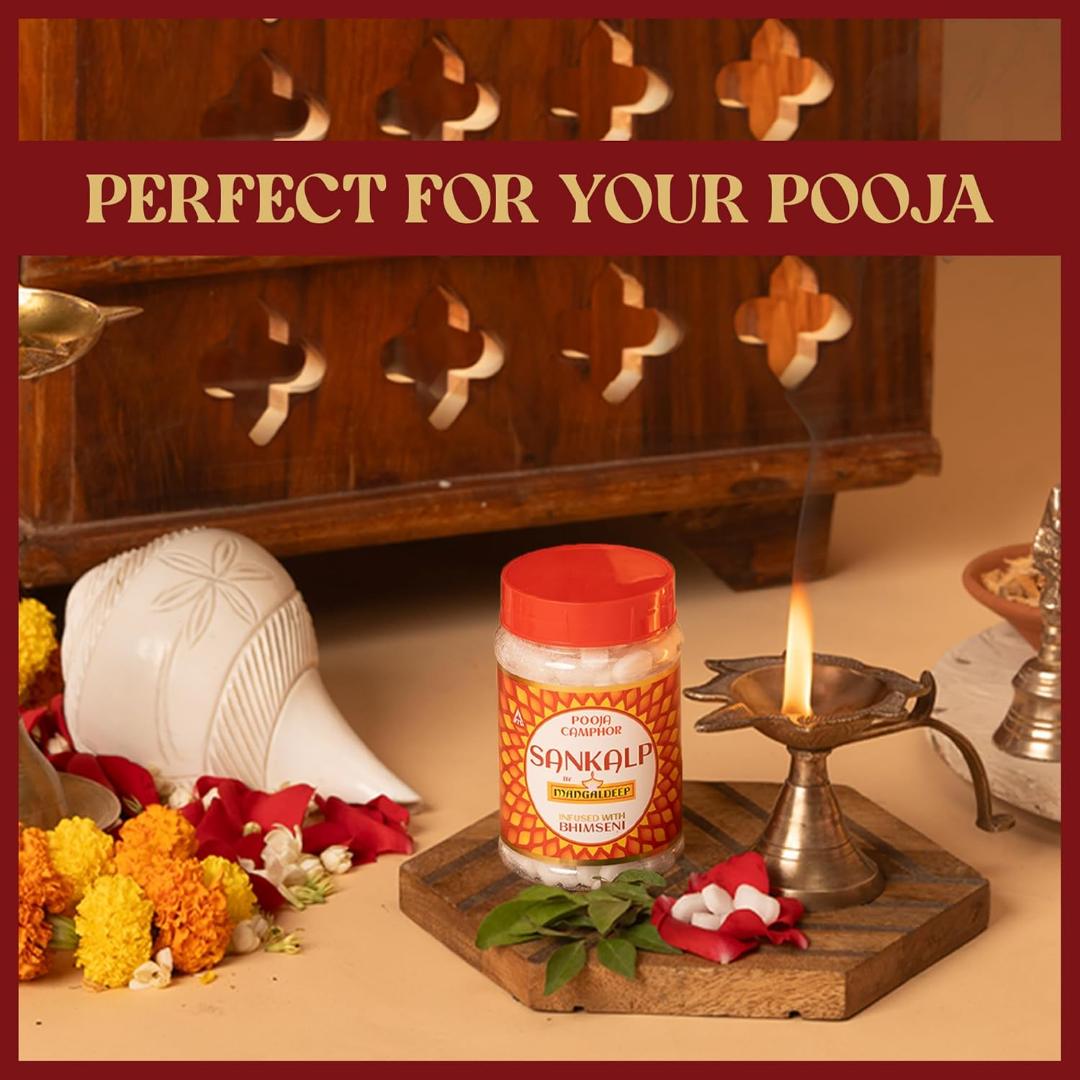 Mangaldeep Sankalp Pooja Camphor / Kapur - Infused with Bhimseni