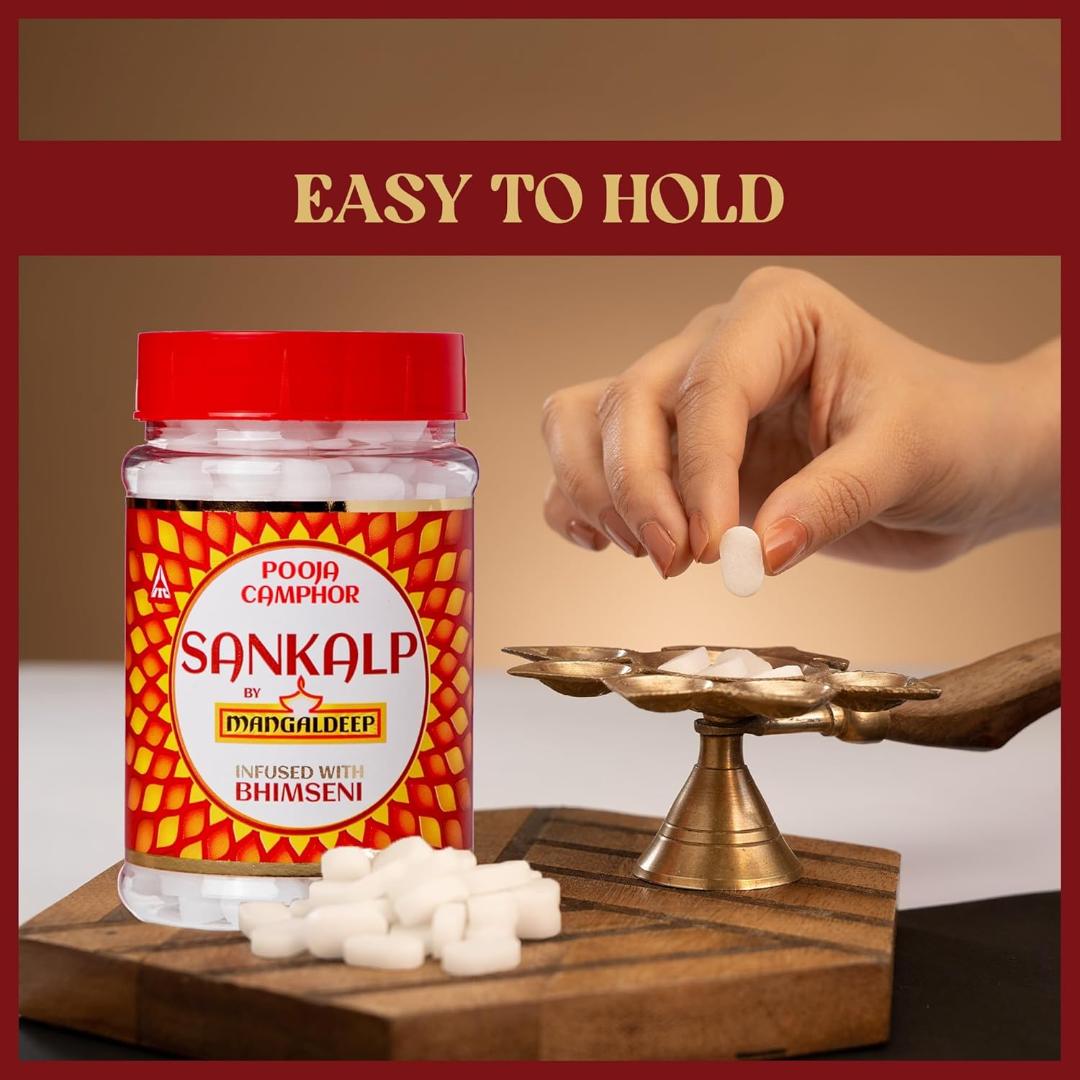 Mangaldeep Sankalp Pooja Camphor / Kapur - Infused with Bhimseni