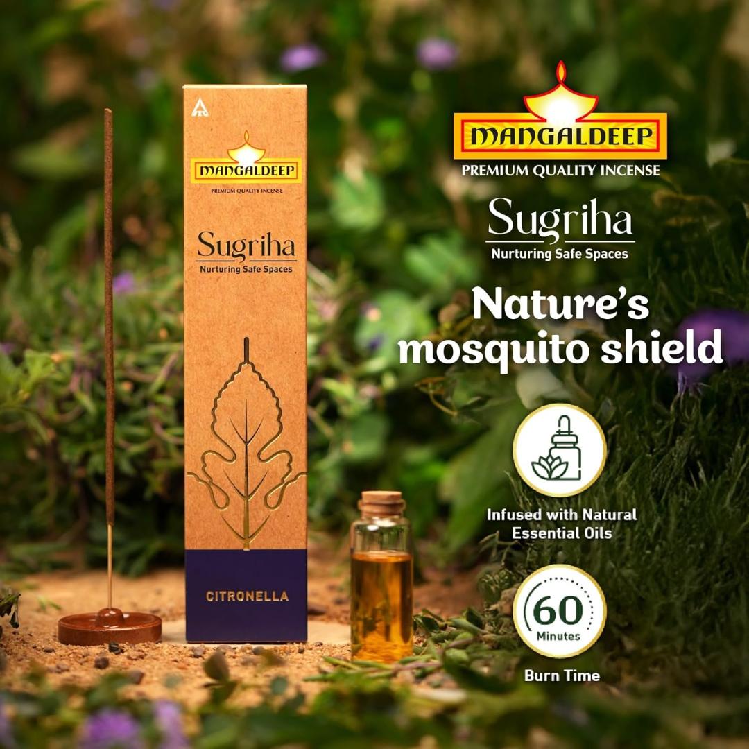 Mangaldeep Sugriha Mosquito Repellent Incense sticks - Citronella