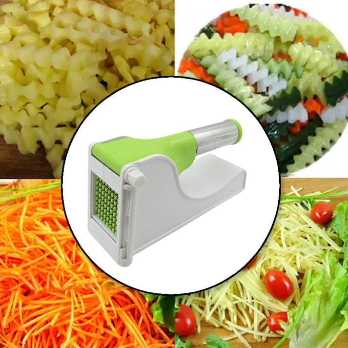 Manual Vegetable Dicer and Chopper with Push Handle - Multi-Purpose Kitchen Tool