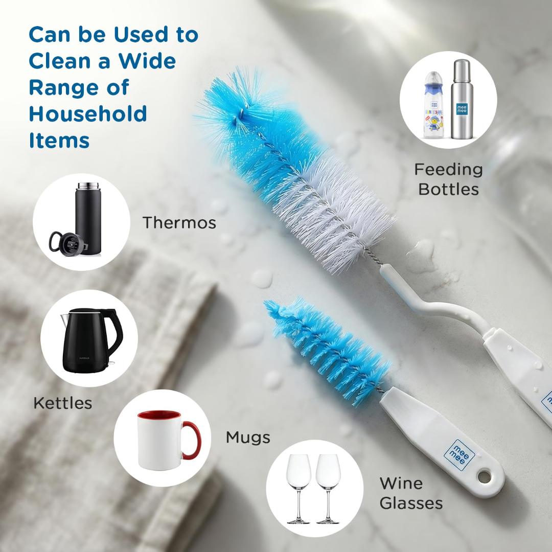 Mee Mee 2 in 1 Baby Bottle & Nipple Brush