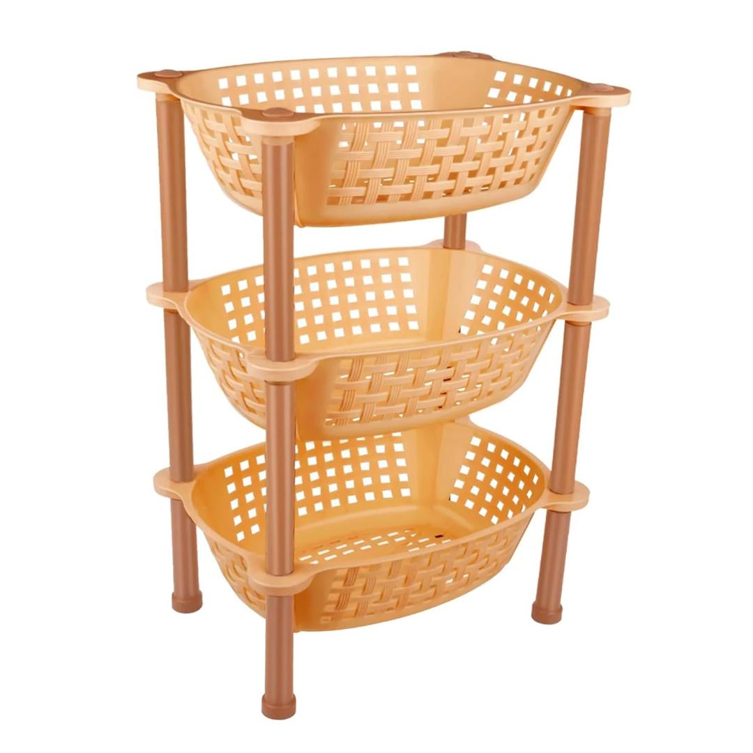 Multipurpose Plastic Storage Rack Organiser, Diwali - 3 pcs