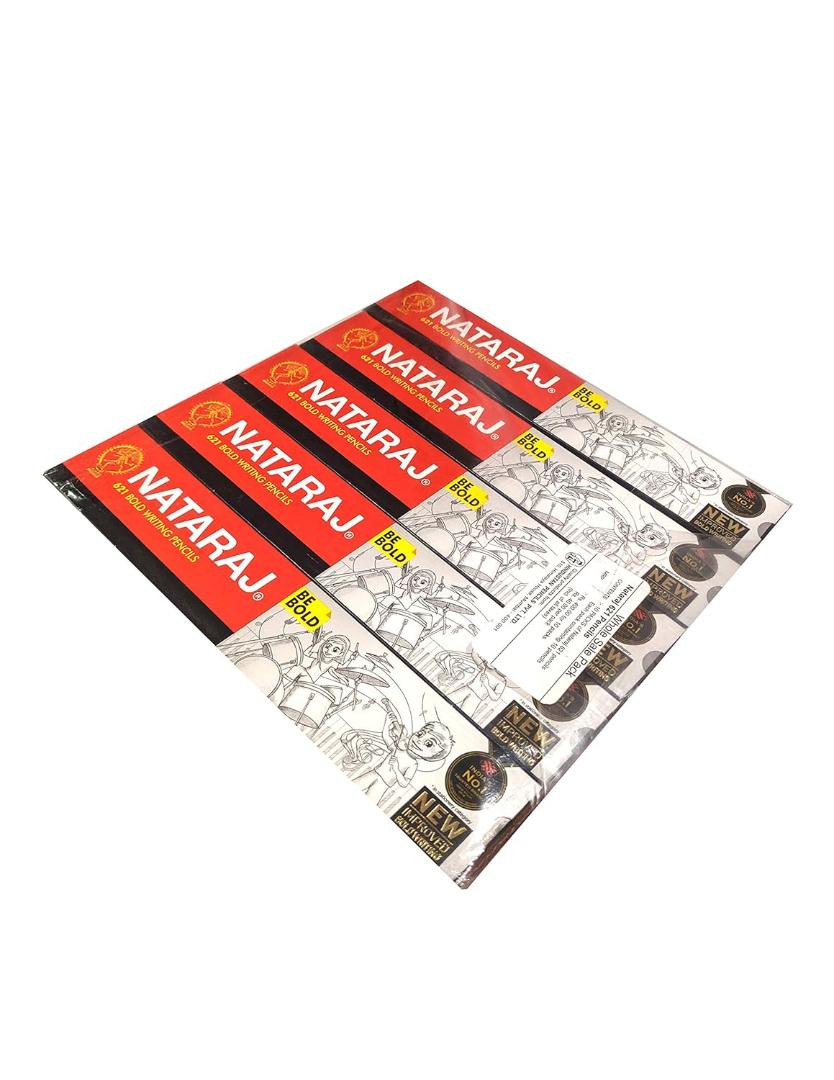 Nataraj 621 Writing Pencil Pack Of - 5 (50 Pencils), Ink black