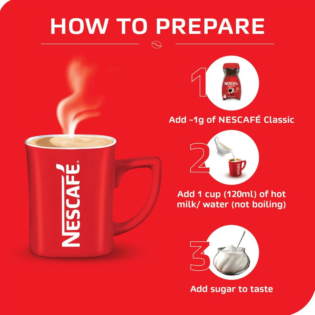 Nescafe Classic - 100% Pure Instant Coffee Powder - 24 g