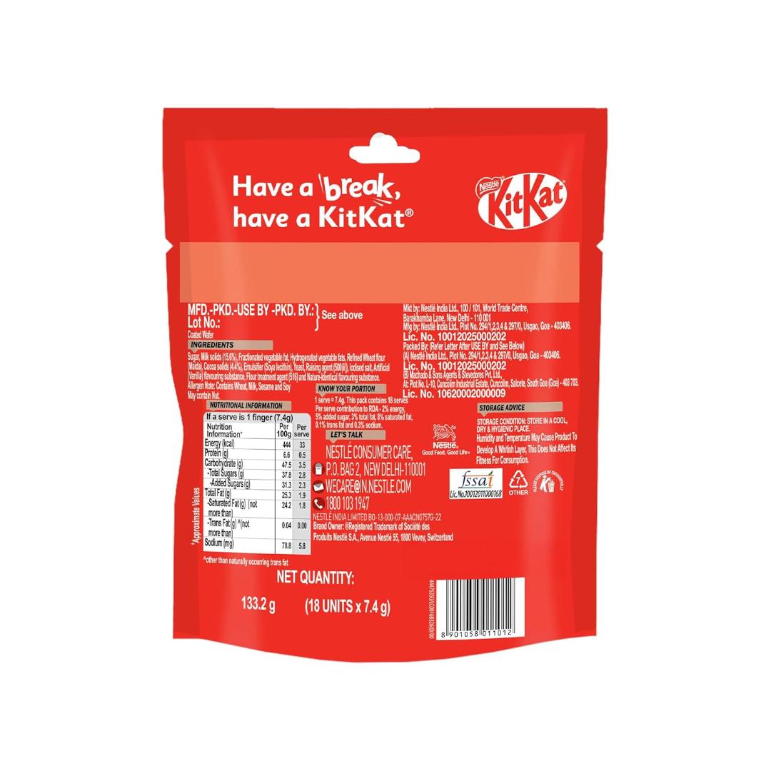 Nestle KitKat Minis Choco Coated Wafer Bar 133.2g