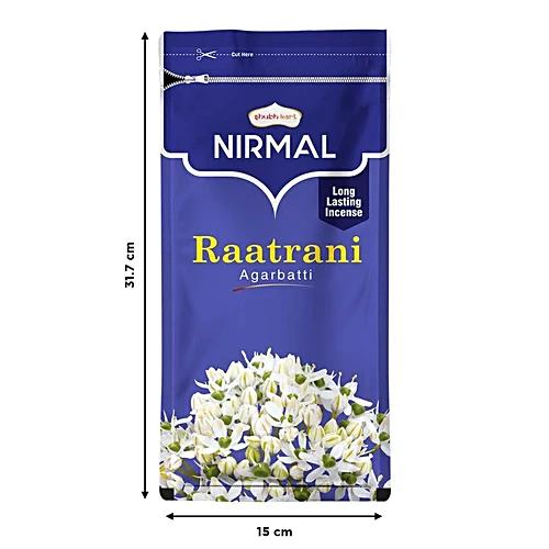Nirmal Raatrani Fragrance Full Ziplock Agarbatti 150 Gm