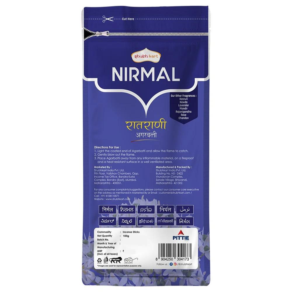 Nirmal Raatrani Fragrance Full Ziplock Agarbatti 150 Gm