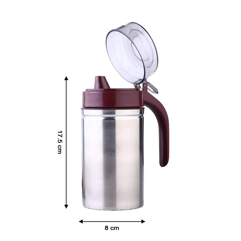 Oil Dispenser Stainless Steel with small nozzle 500ML Oil Container