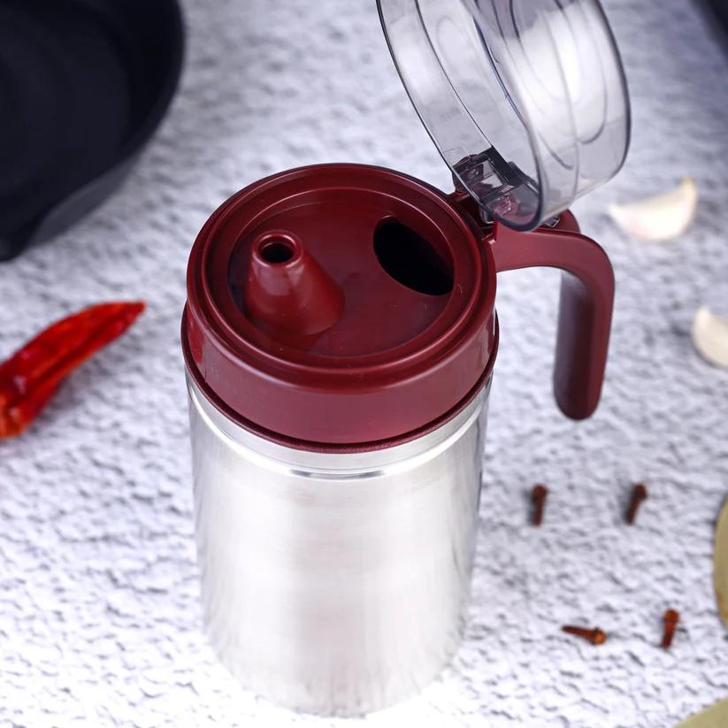 Oil Dispenser Stainless Steel with small nozzle 500ML Oil Container