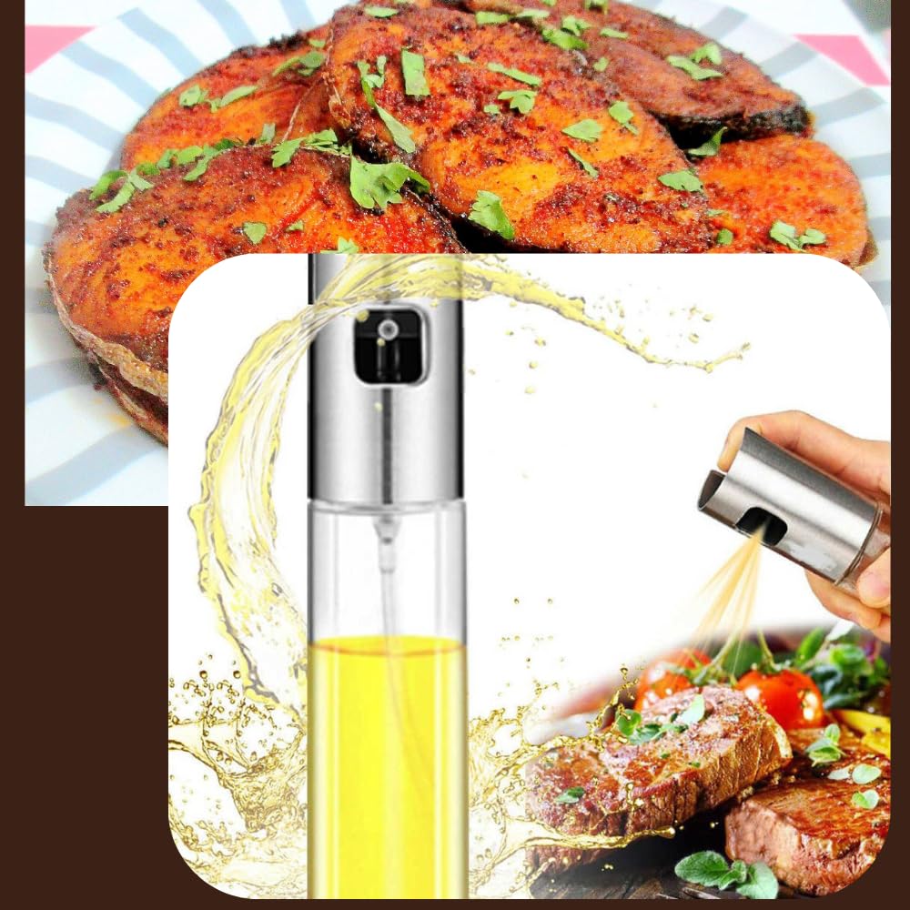 Oil Sprayer Dispenser Glass Bottle for Cooking & Multi-Use