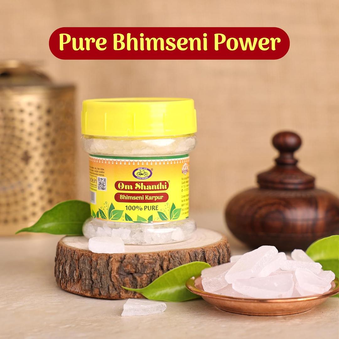 Om Shanti Bhimseni Camphor / Kapur by Cycle