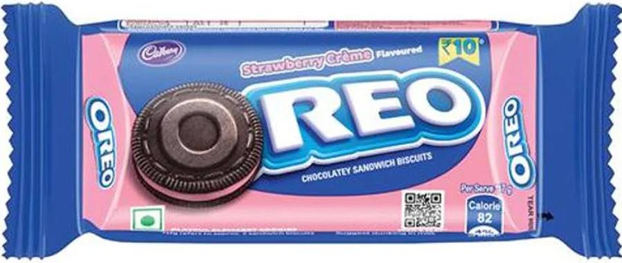 Oreo Strawberry Flavour Sandwich Cream Biscuits 108.55g