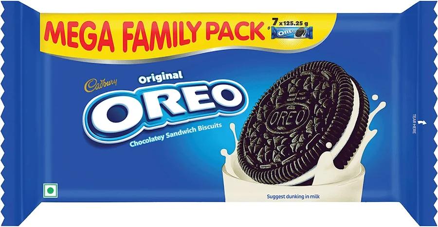 Oreo Vanilla Flavour Sandwich Cream Biscuits