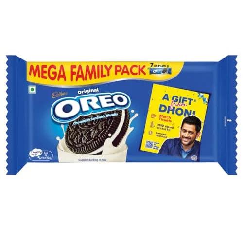 Oreo Vanilla Flavour Sandwich Cream Biscuits