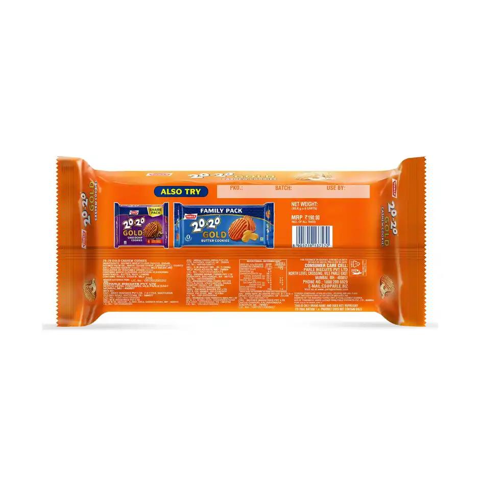 Parle 20-20 Gold Cashew Cookies 561.6g