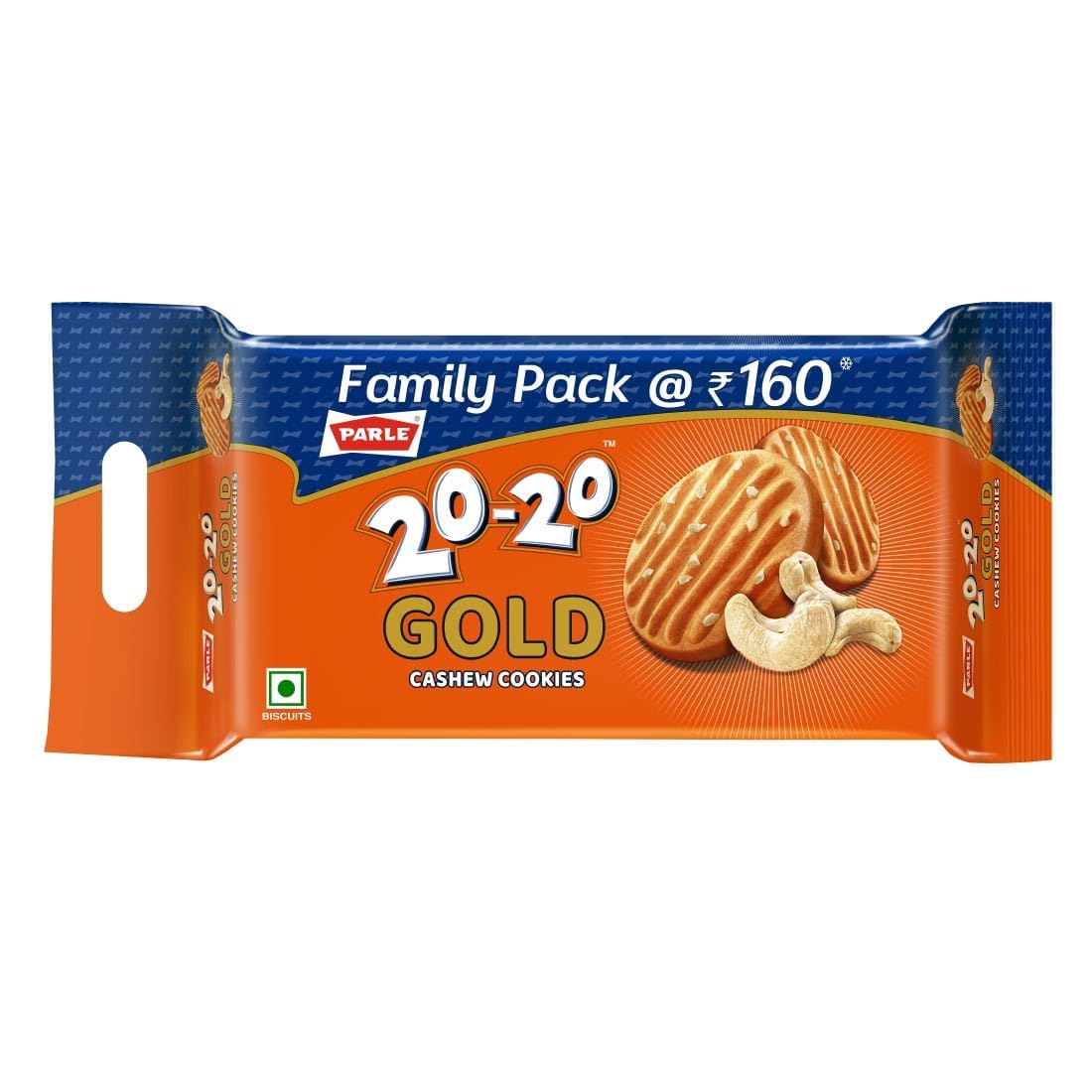 Parle 20-20 Gold Cashew Cookies 561.6g