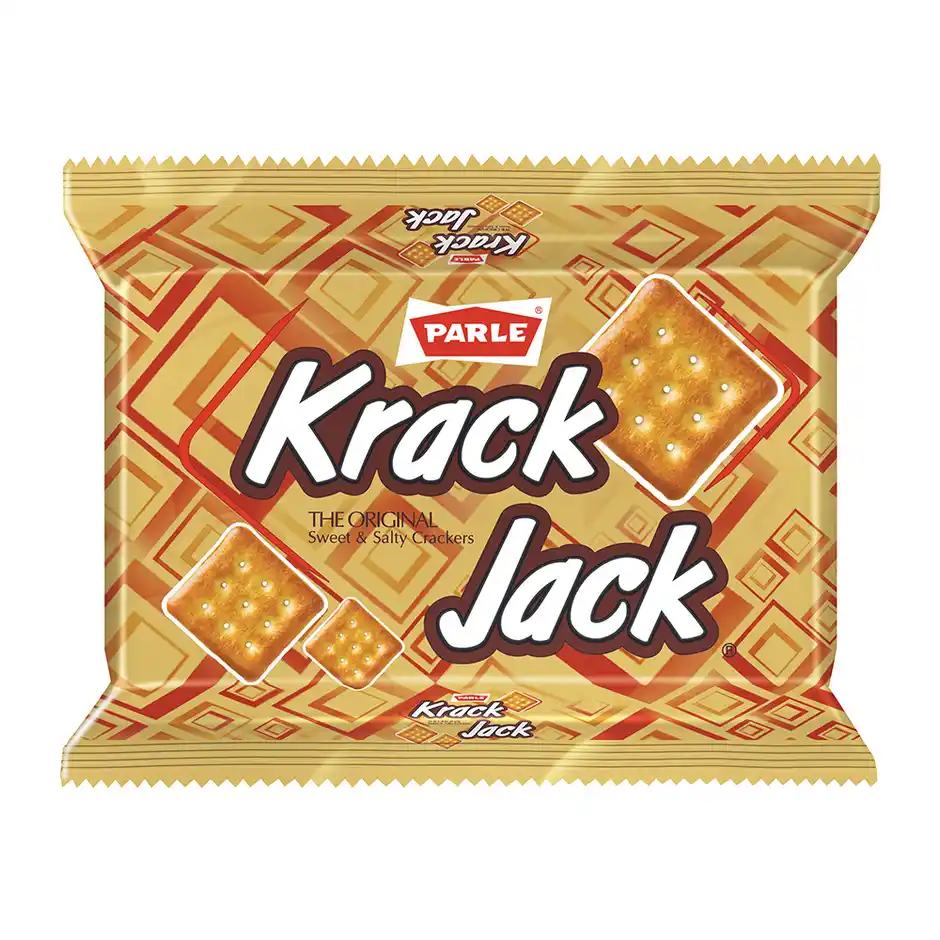 Parle Krackjack Crackers Sweet & Salty Biscuits 176.4g