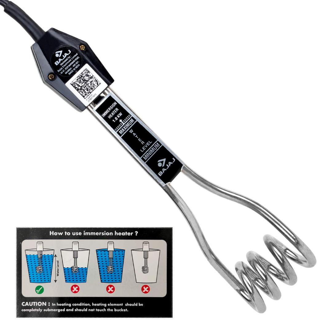 Portable 1000W 220V Electric Immersion Water Heater for Fast Heating