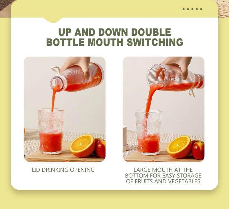 Portable 420ml Juicer Blender with 6 Stainless Steel Blades