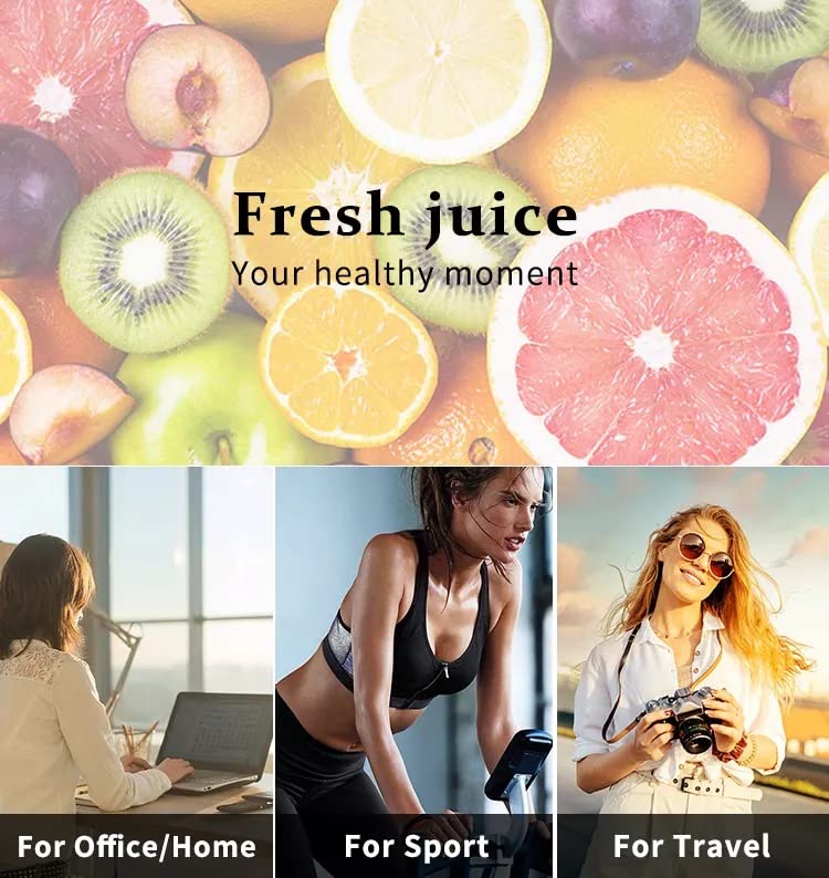 Portable 420ml Juicer Blender with 6 Stainless Steel Blades
