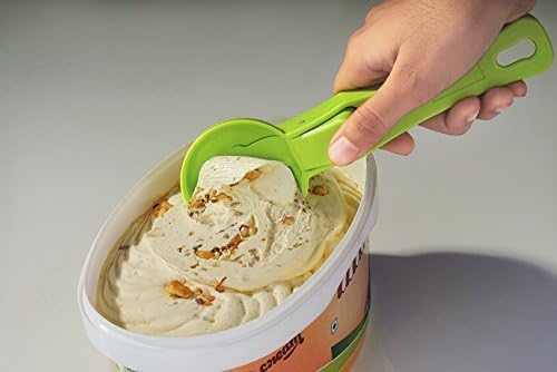 Premium 2-Piece Plastic Ice Cream Scoop Set with Easy-Release