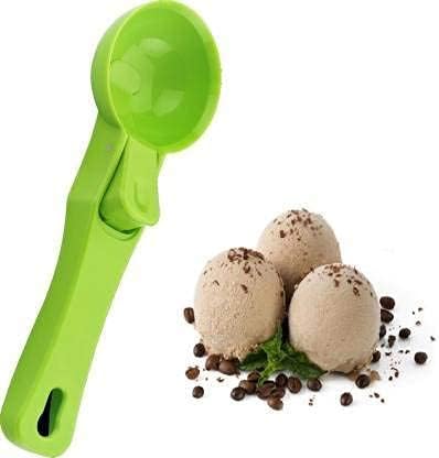 Premium 2-Piece Plastic Ice Cream Scoop Set with Easy-Release