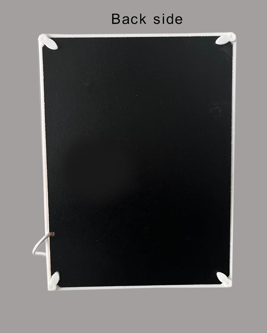 Premium LED Crystal Wedding Photo Frame with 3D Ring Decor