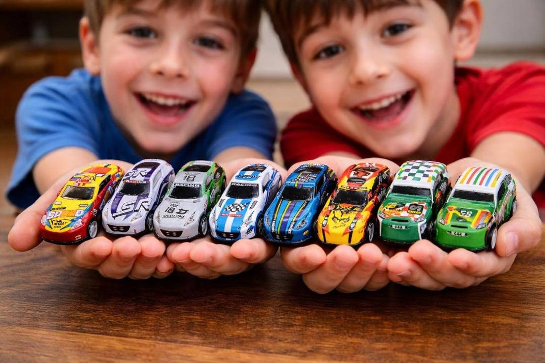Premium metal racing car 10 pc set