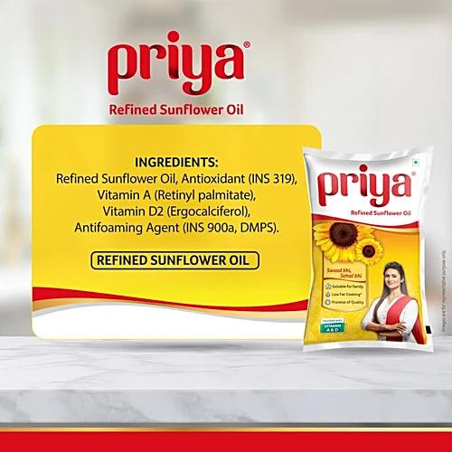 Priya Sunflower Oil 750g