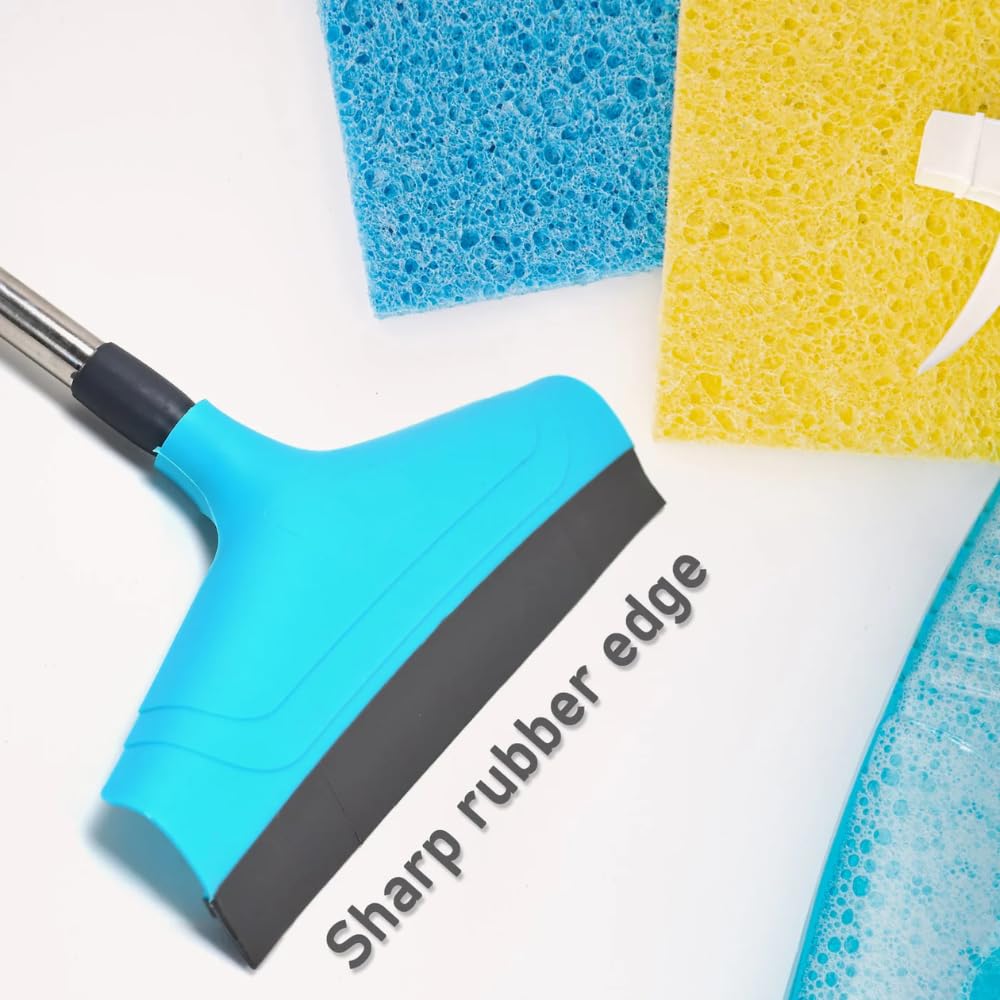Pro Clean Adjustable Stainless Steel Floor Wiper with Telescopic Handle