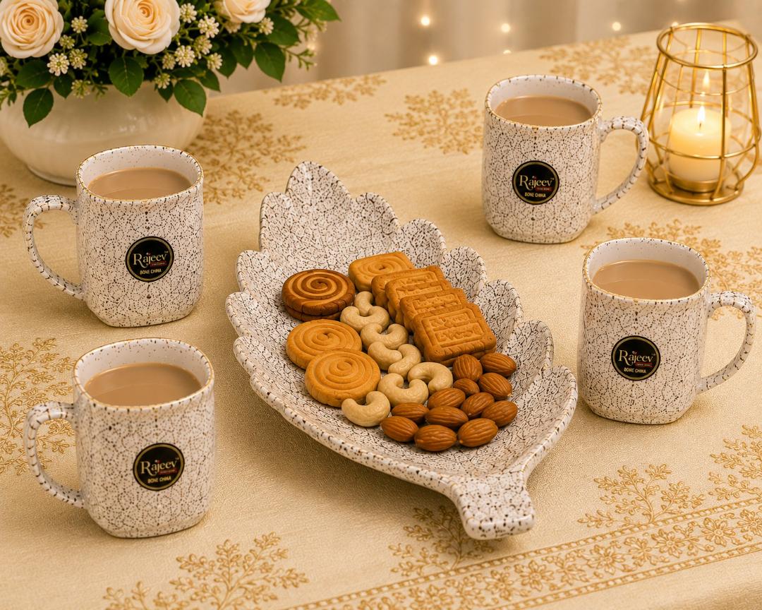 Rajeev Bone China Party Platter Set (5 Pieces)