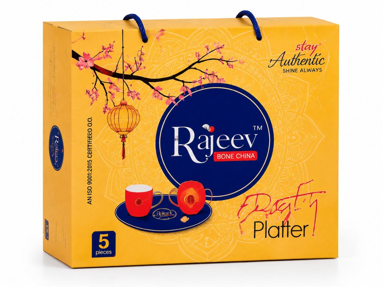 Rajeev Bone China Party Platter Set (5 Pieces)