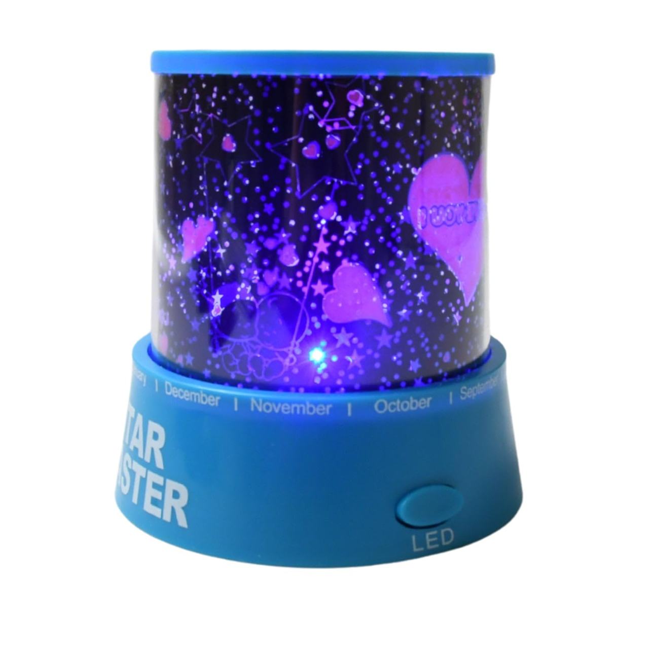 Rotating LED Star Projector Night Light with Music for Kids & Home Decor
