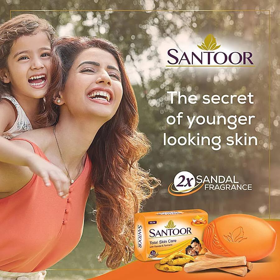 Santoor Orange Soap 150g