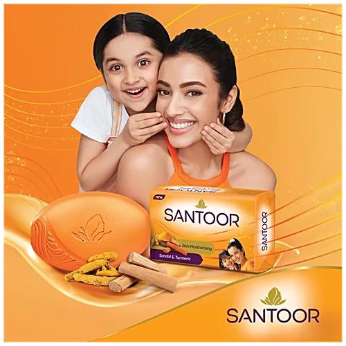 Santoor Orange Soap 150g