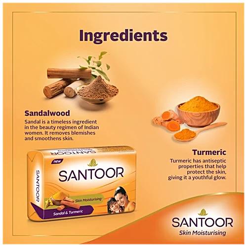 Santoor Orange Soap 150g