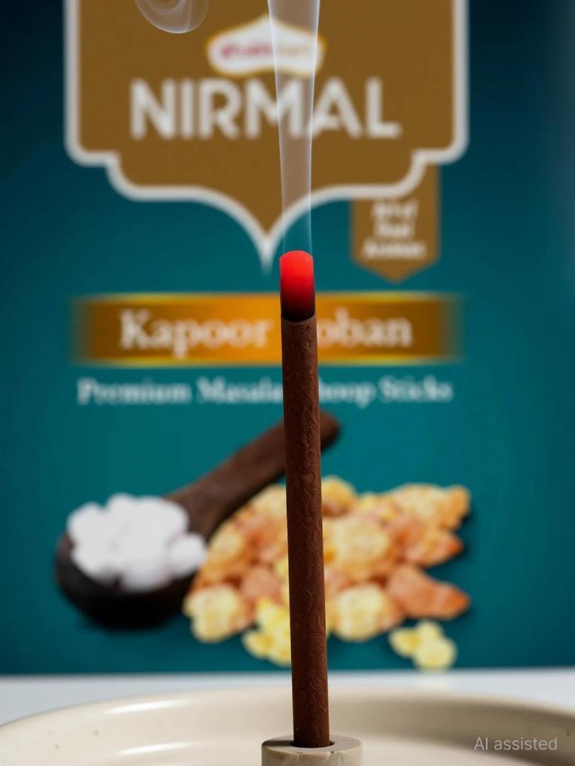 Shubhkart Nirmal Kapoor Loban Incense Sticks / Agarbatti (Charcoal Free)