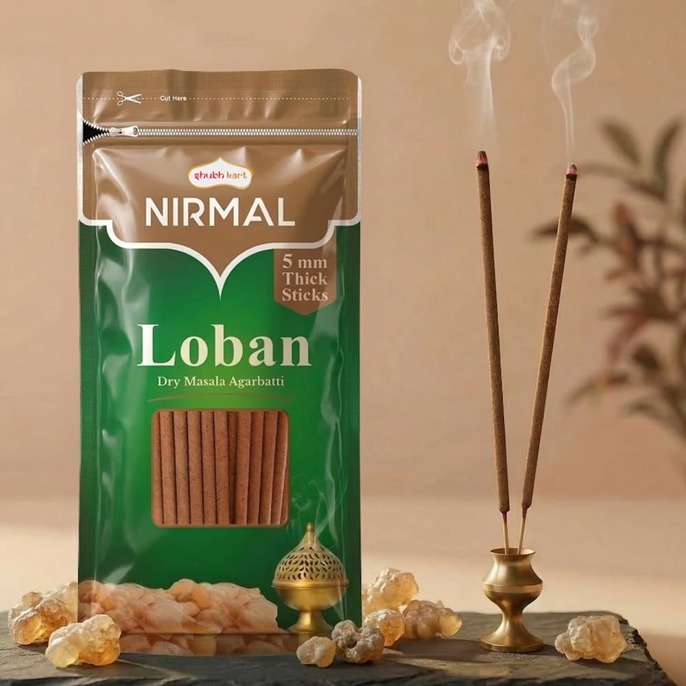 Shubhkart Nirmal Loban Incense Sticks / Agarbatti (Dry Masala)