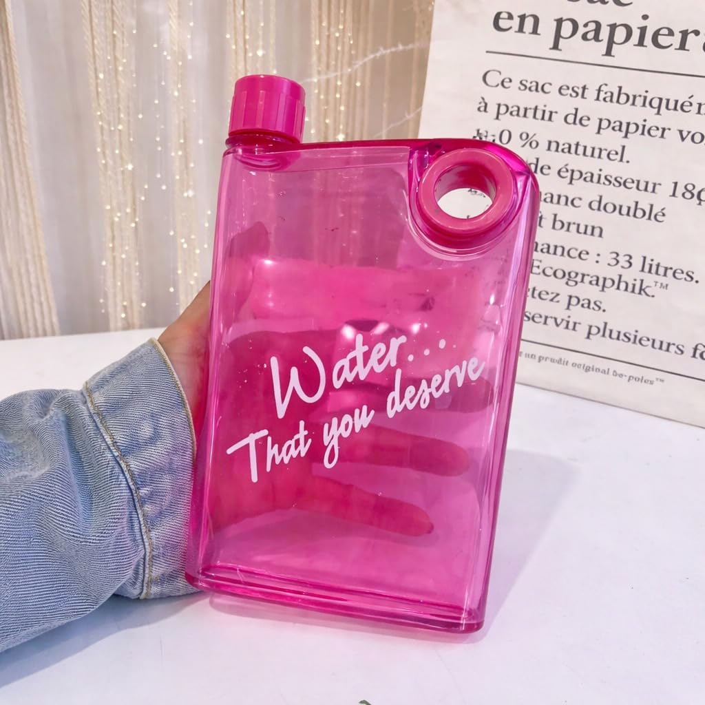 Slim Water Bottle – Notebook Design, 380ml | Own Hydrate
