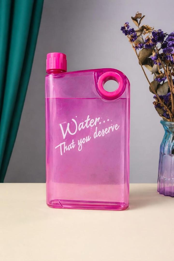 Slim Water Bottle – Notebook Design, 380ml | Own Hydrate