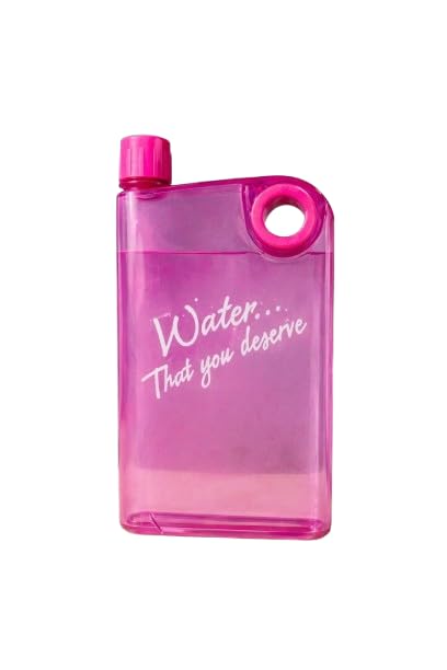 Slim Water Bottle – Notebook Design, 380ml | Own Hydrate