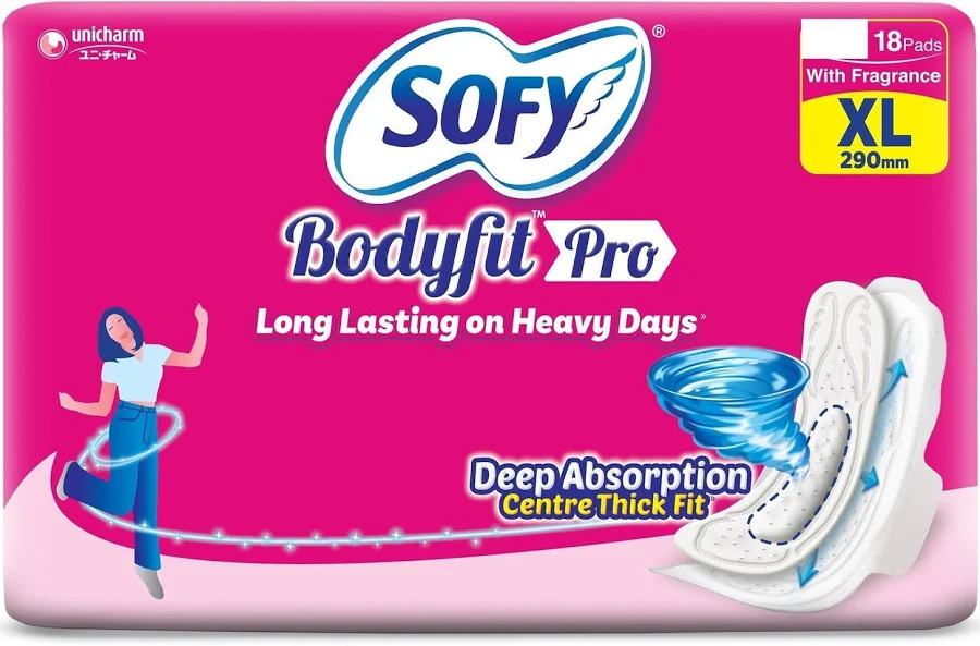 Sofy Bodyfit Pro XL Sanitary Pads 18pc