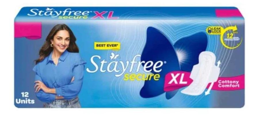 Stayfree Secure Cottony Soft Sanitary Pads 12pc