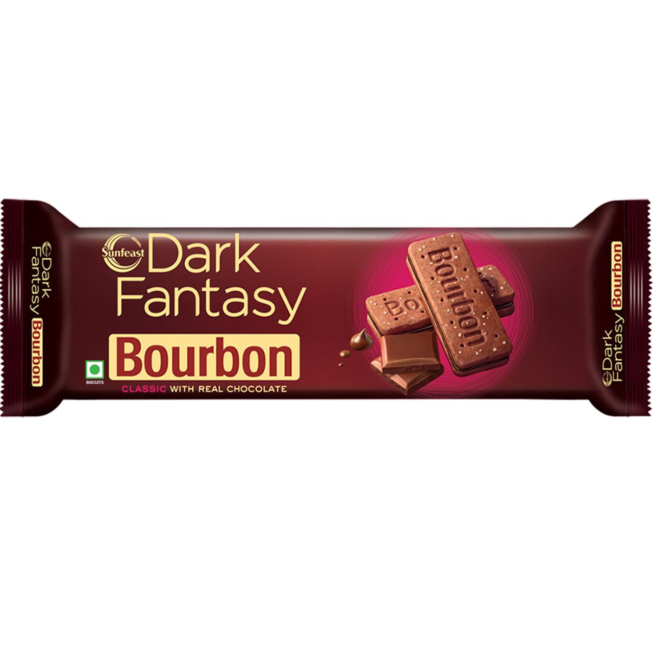 Sunfeast Bourbon Dark Fantasy Biscuit 108g