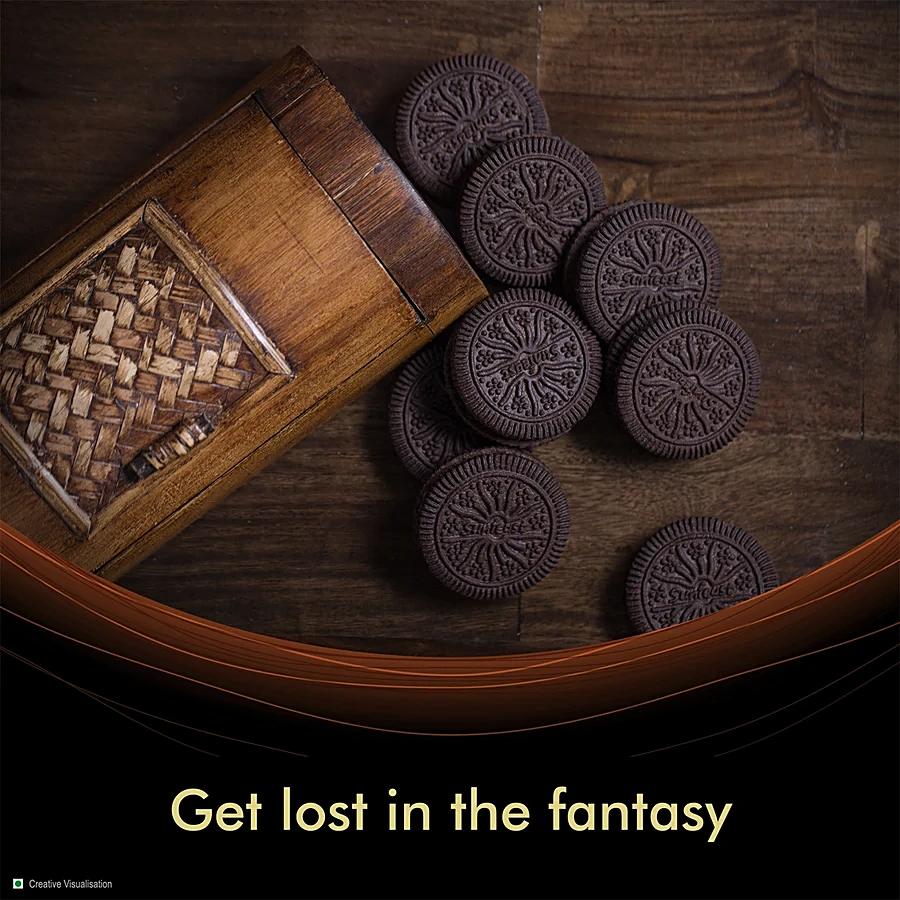 Sunfeast Dark Fantasy Chocolate Sandwich Cream Biscuits 79g
