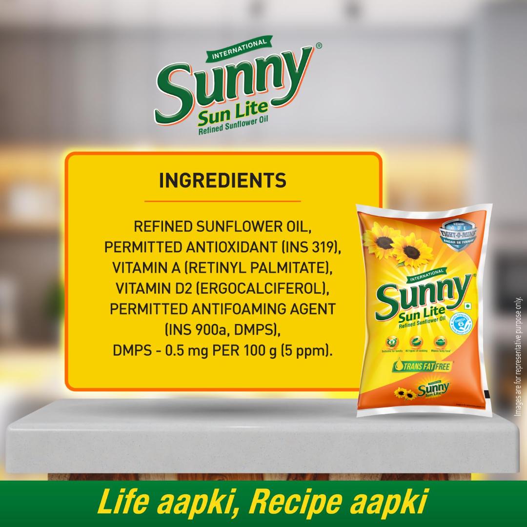 Sunny Sun Lite Refined Sunflower Oil 800g