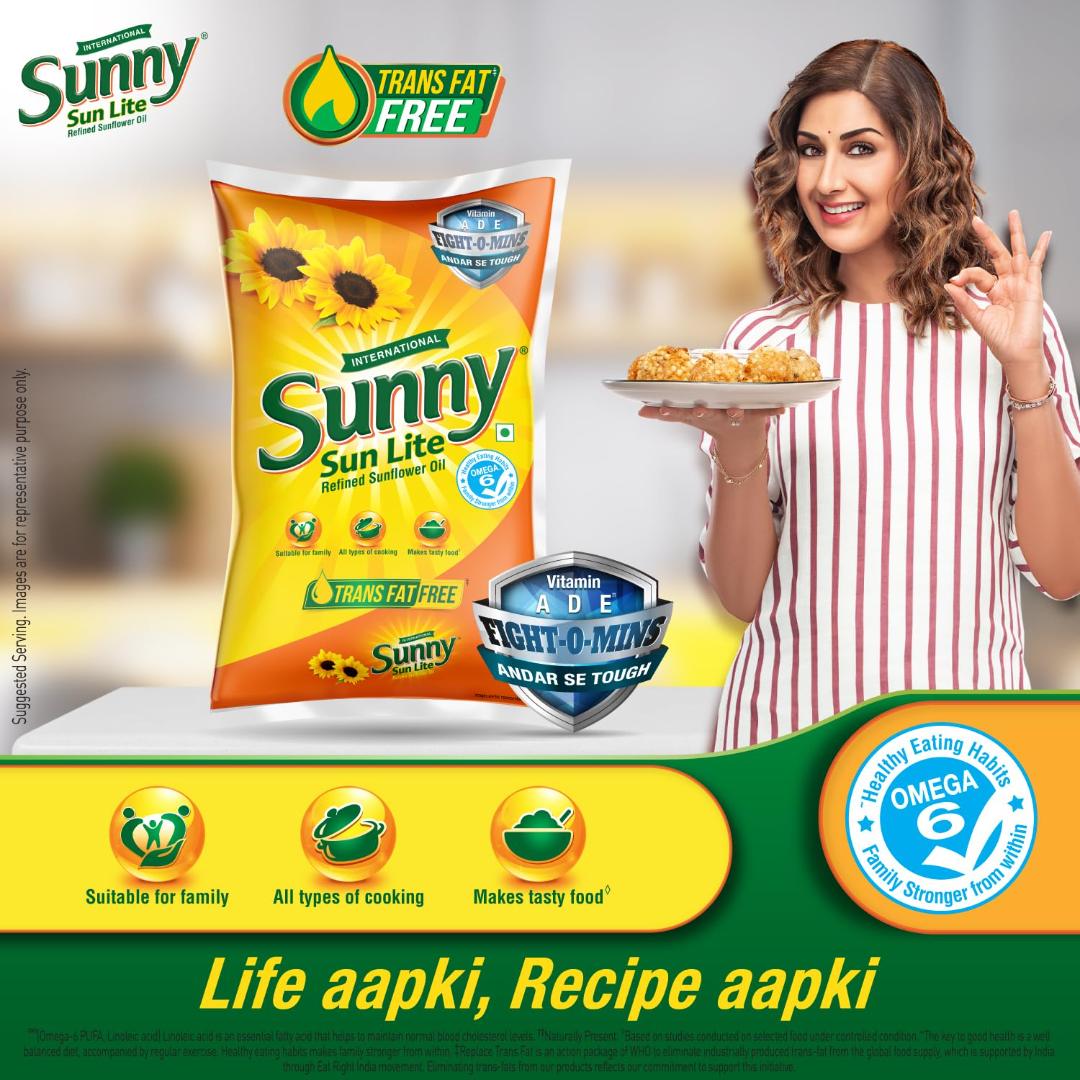 Sunny Sun Lite Refined Sunflower Oil 800g